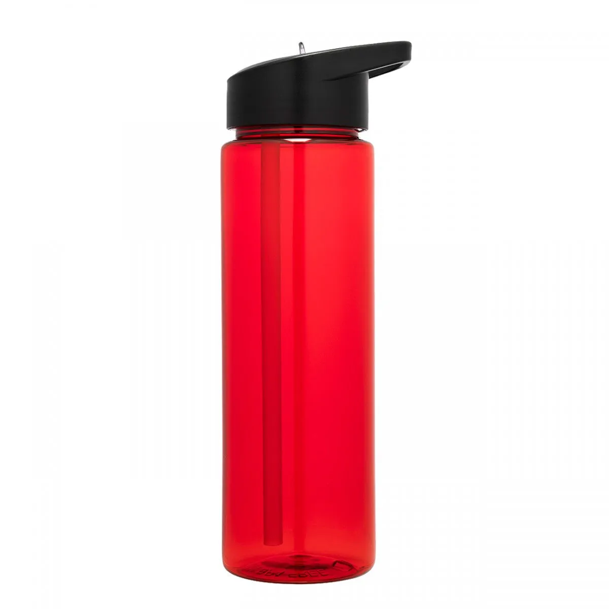 24 Oz Tritan Water Bottle Single Wall Plastic Water Bottle With Flip Down Straw