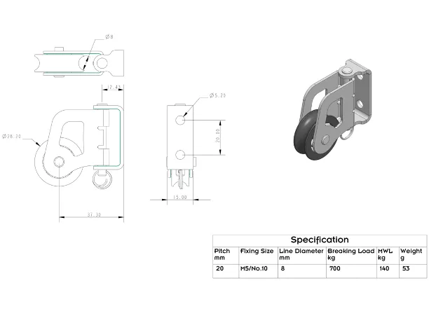 Allen 30mm Flip Flop Block