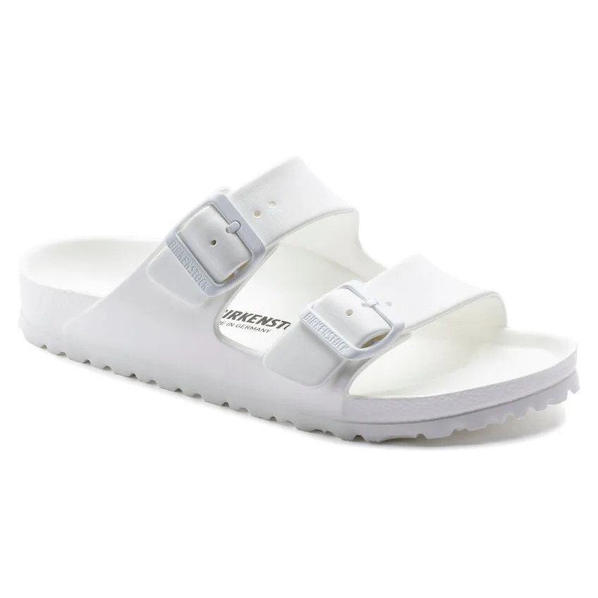 Birkenstock Arizona Essentials EVA in Elem Blue, Eggshell, Surf Green,  Peach, Black & White Available in Narrow Widths