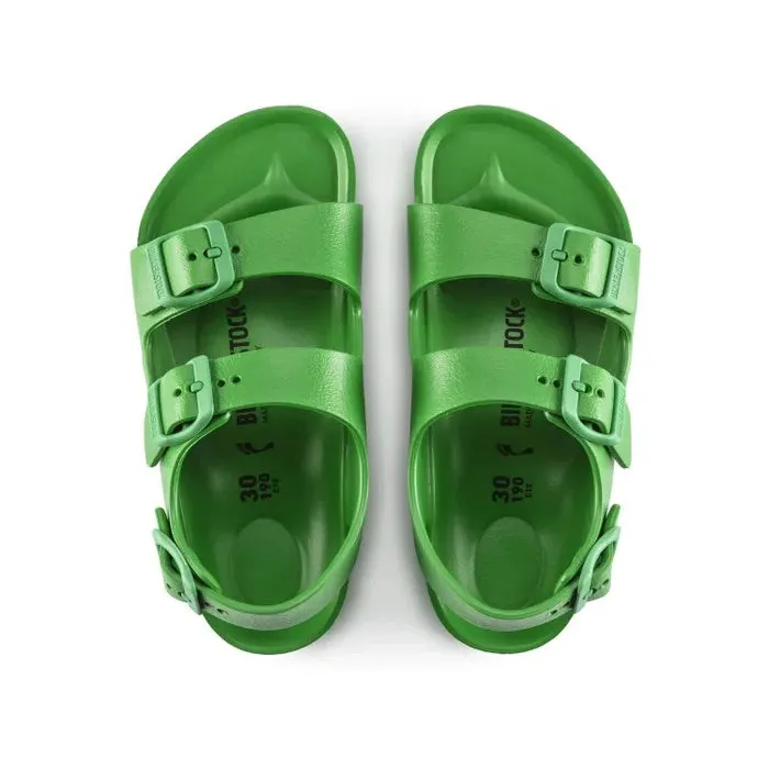 Birkenstocks Kids Fern Green Milano EVA Sandal Narrow Width