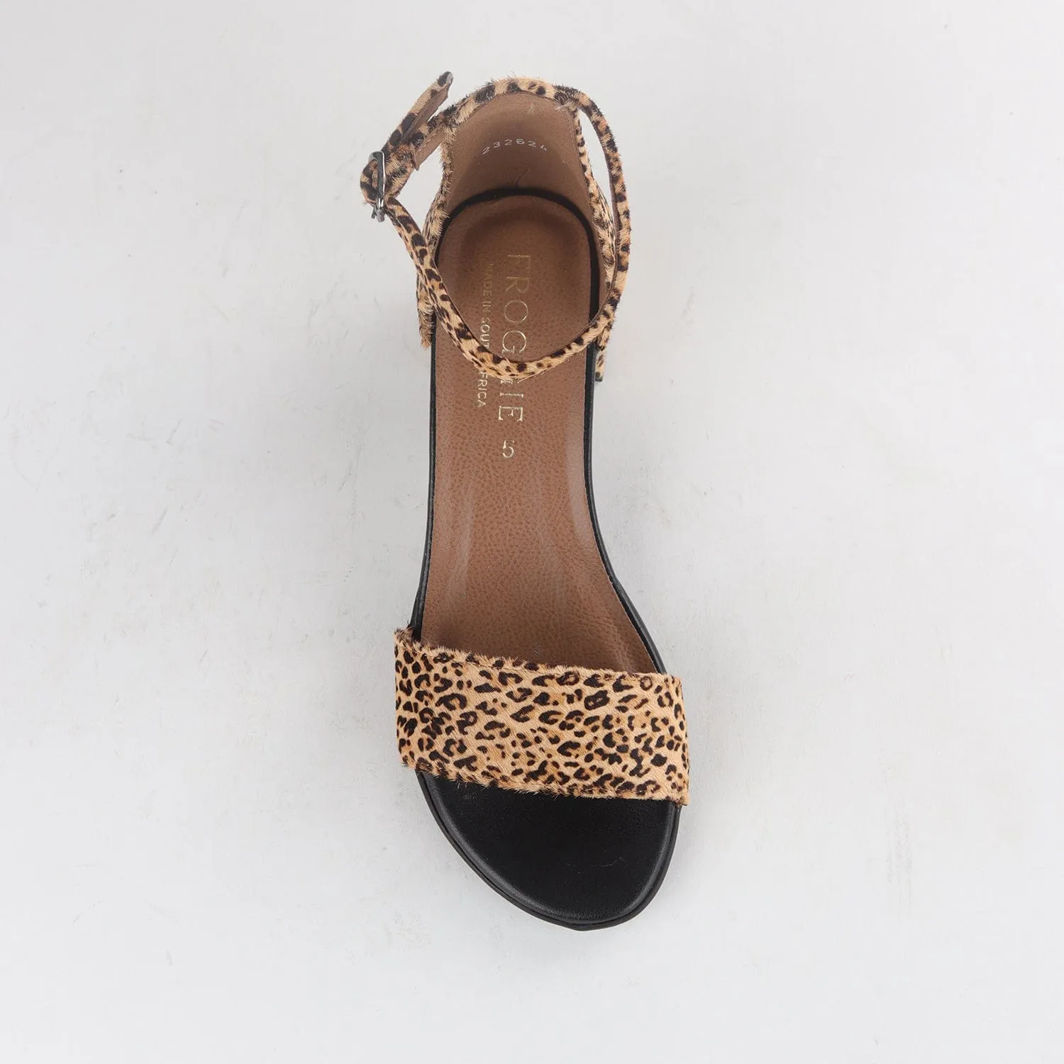 Block Heel Sandal in Cheetah Print