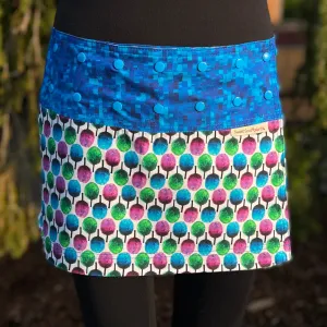 Blue Pickleball Paddle Athletic Skirt