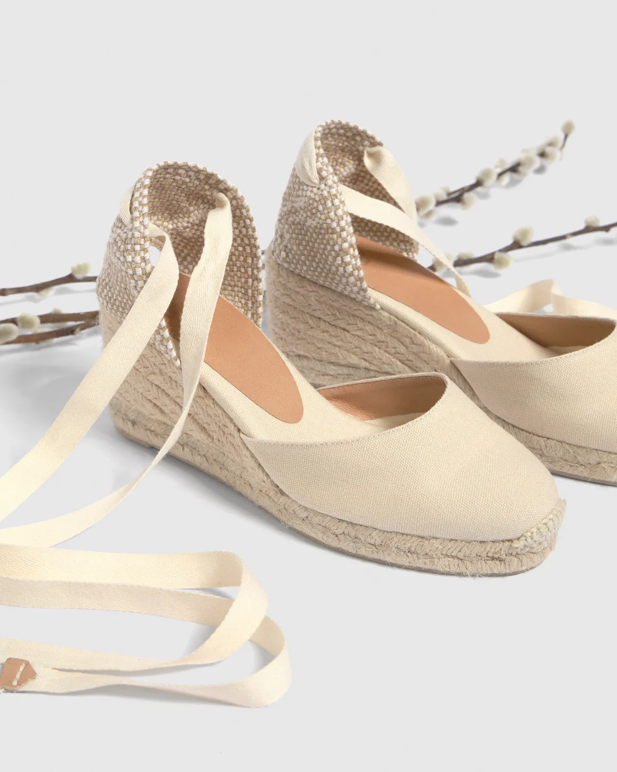 CARINA SANDALS WEDGE | IVORY