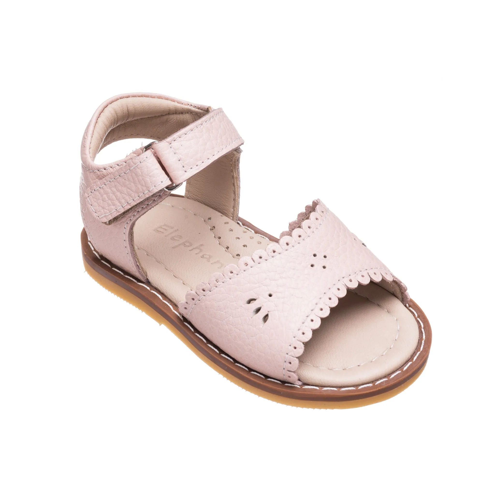 Classic Sandal with Scallop Toddlers Pink