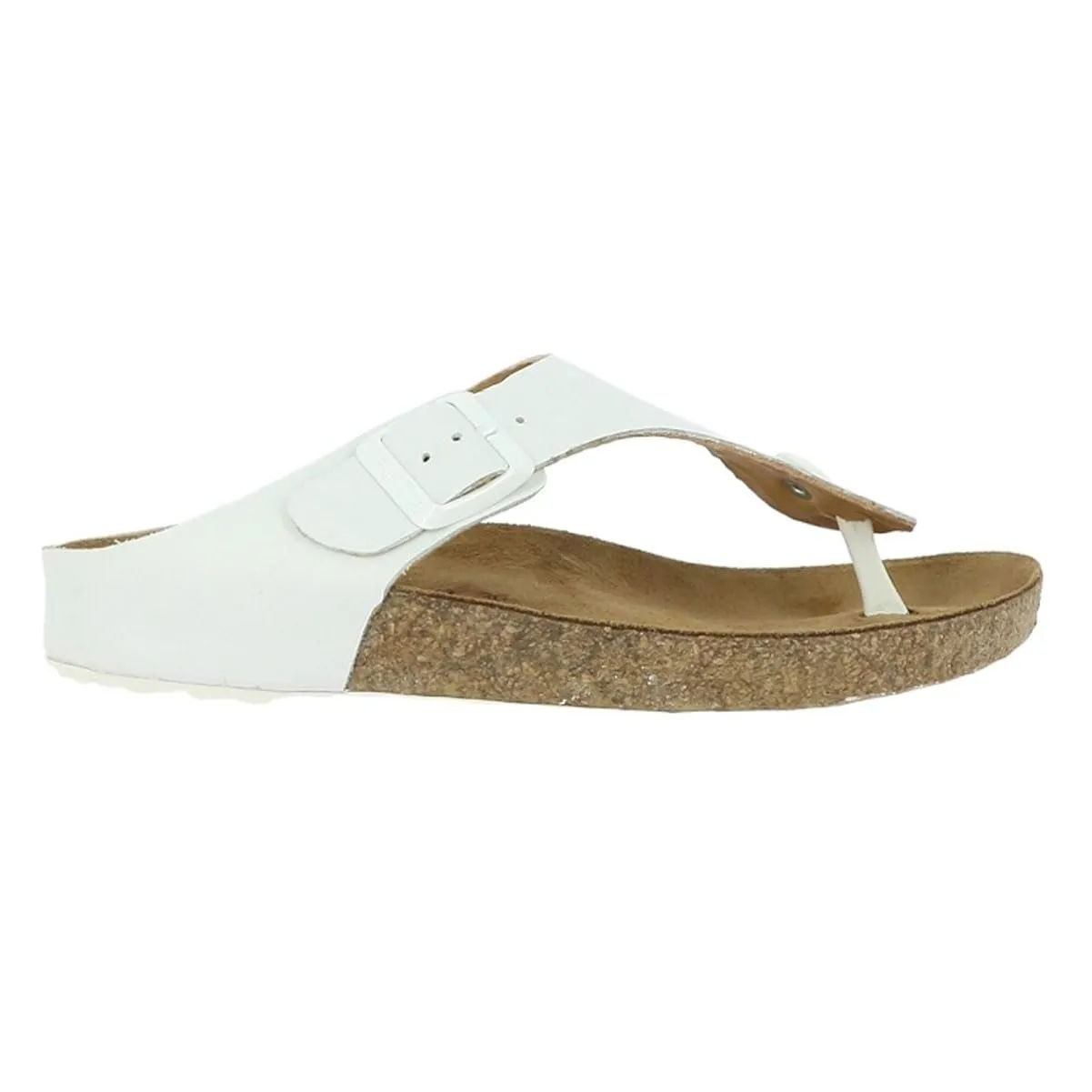 HAFLINGER Women Memphis Sandal, White, Women 8