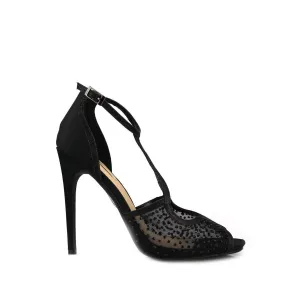 JESSICA High Heel Open Toe T-Bar Sandal