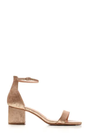 Karley barely there ankle strap block heel sandal