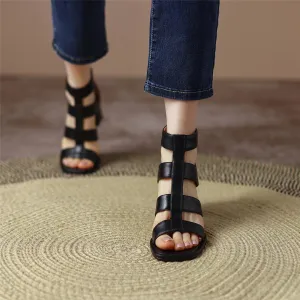 Leather Gladiator Sandals