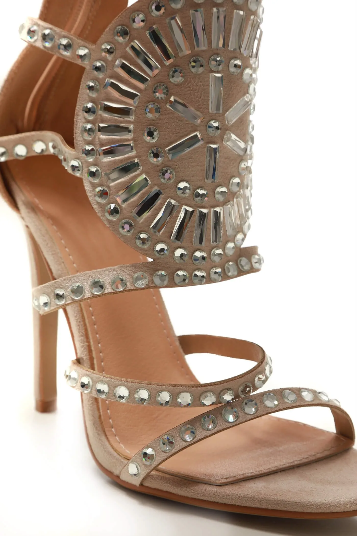 Gladiator Sandal with Diamante and Gem Details by Lexi