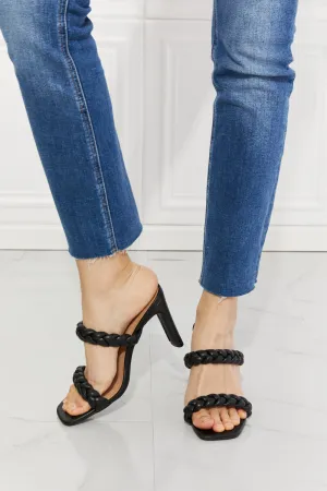 MMShoes In Love Double Braided Block Heel Sandal