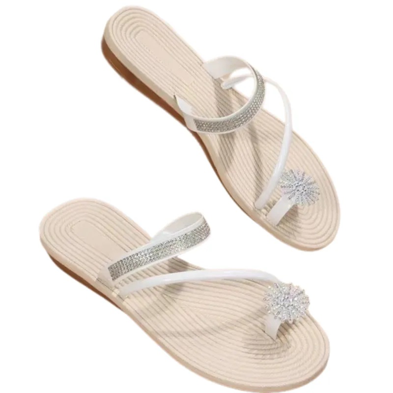 OCW Women Sandals Rhinestones Comfort Lightweight Chic Sandals