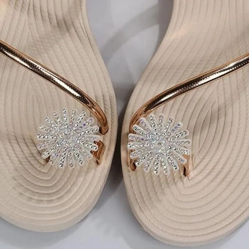 OCW Women Sandals Rhinestones Comfort Lightweight Chic Sandals