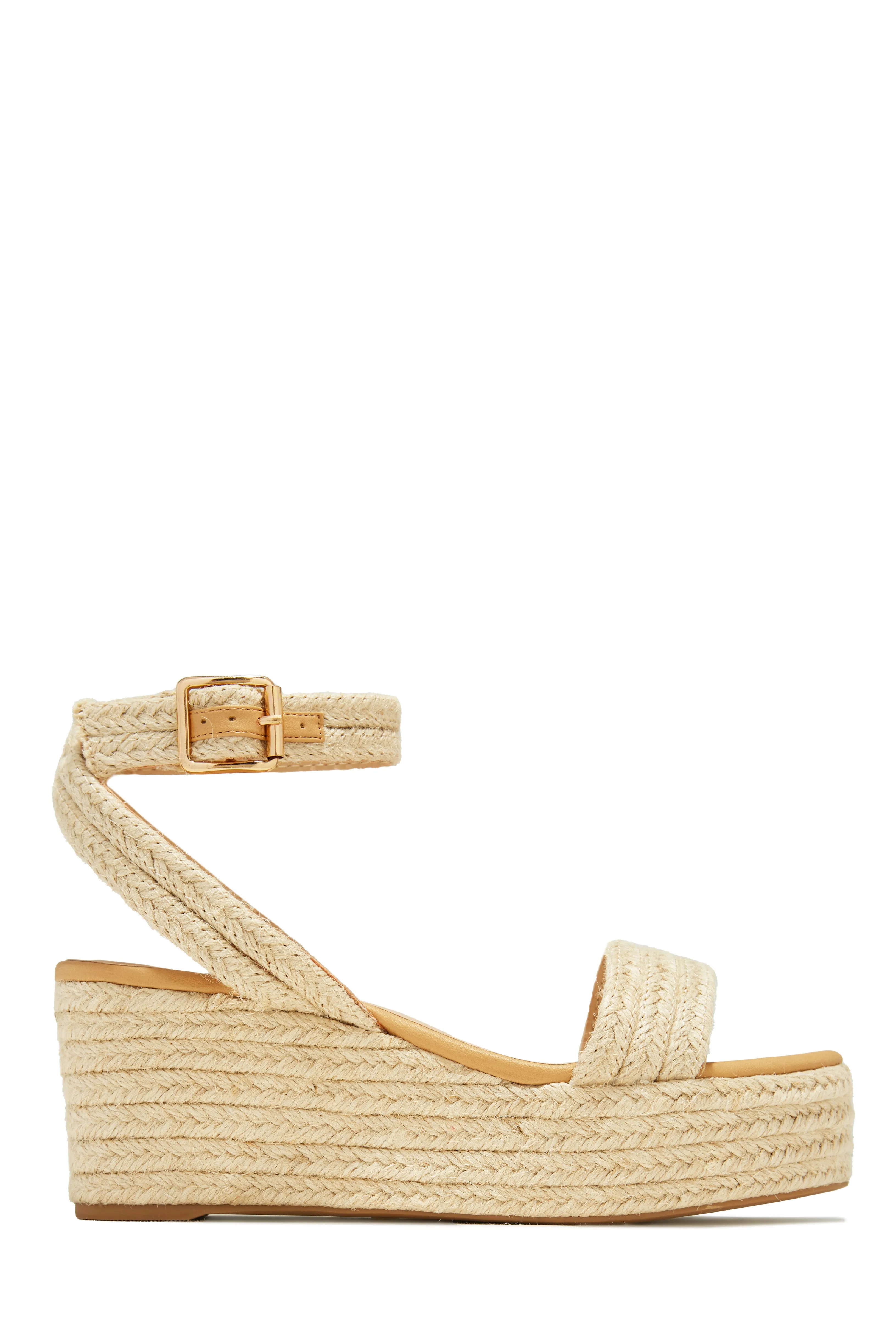 Oliana Platform Espadrille Sandals - Natural