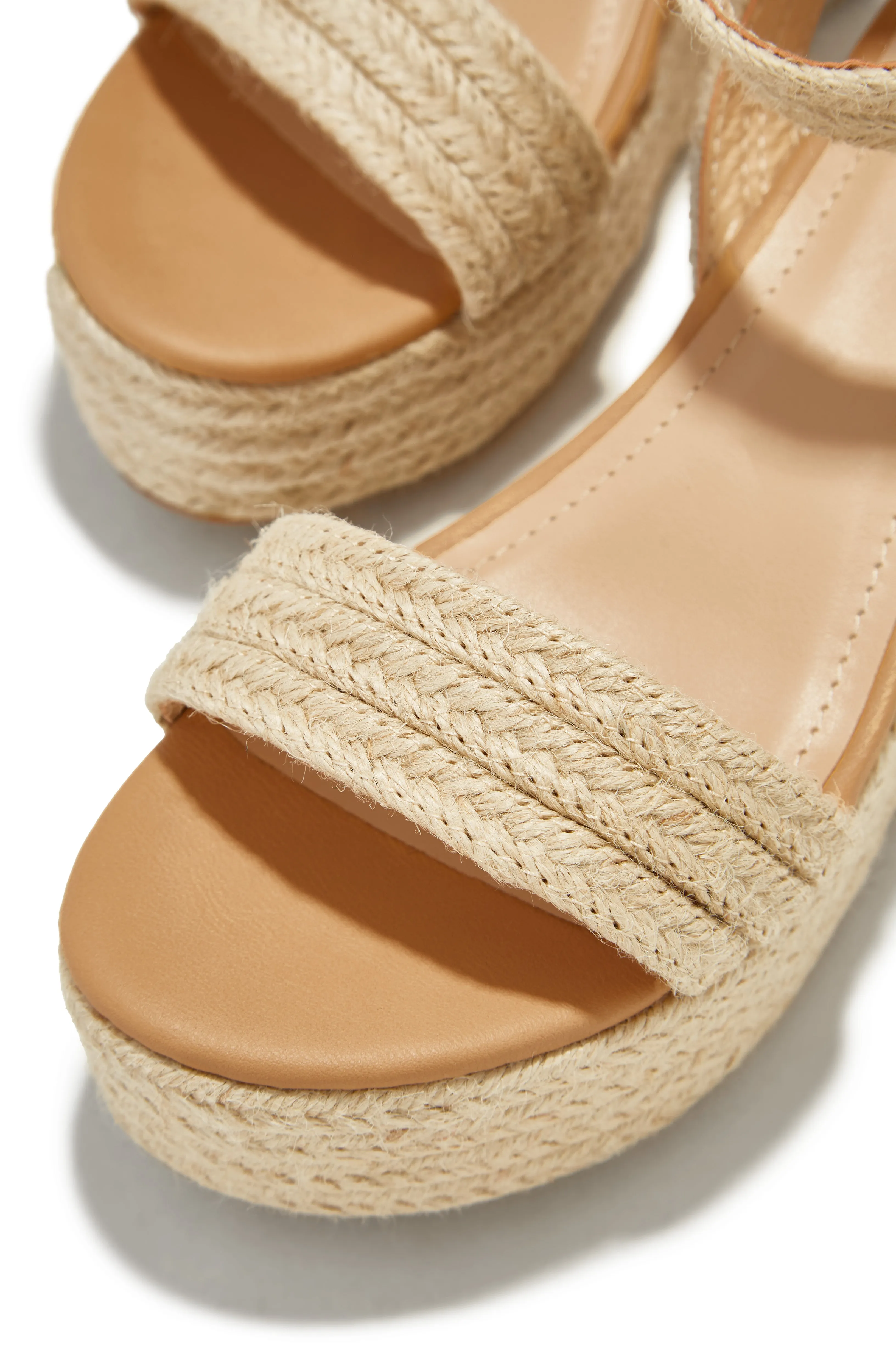 Oliana Platform Espadrille Sandals - Natural