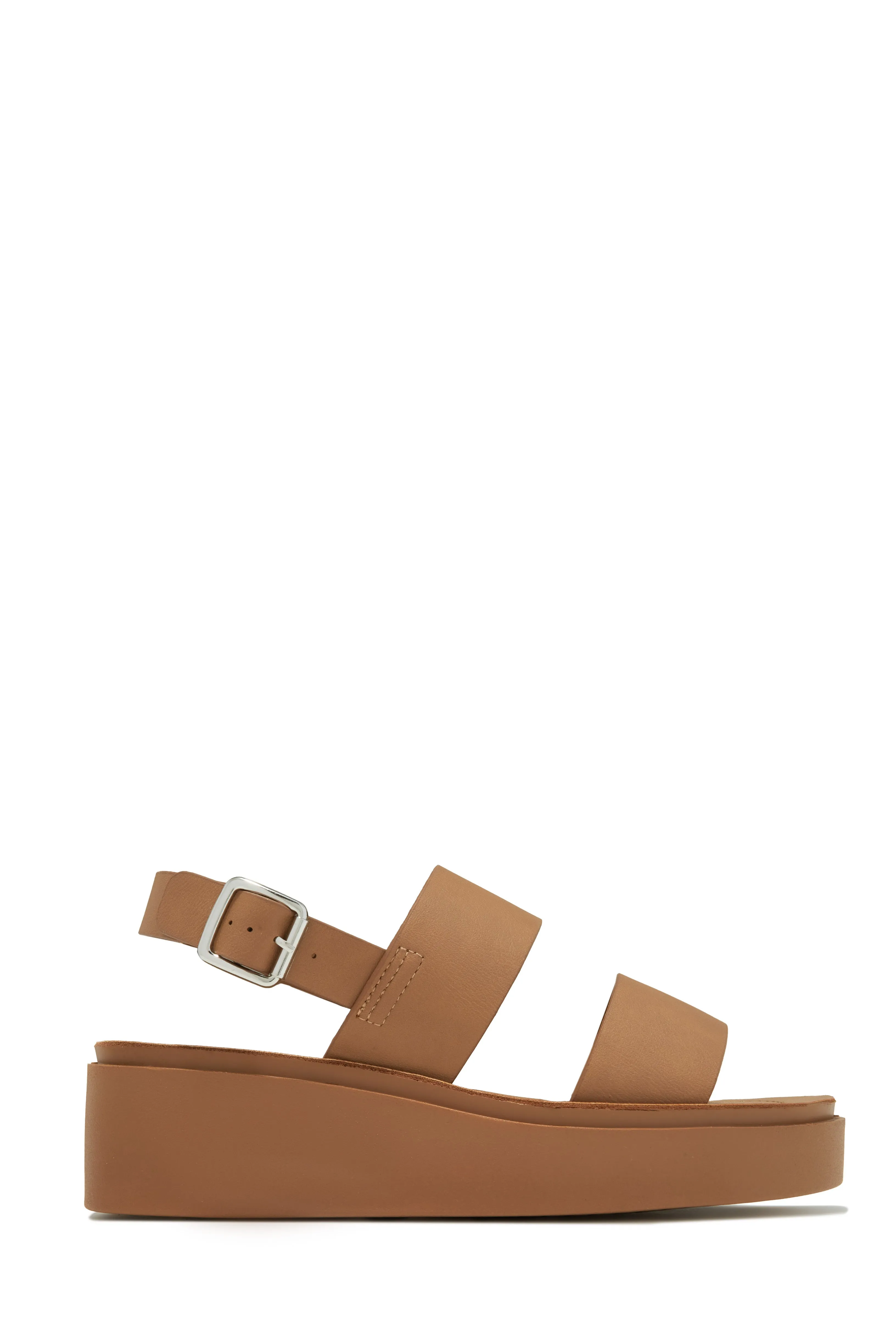 Samina Platform Sandals - Tan