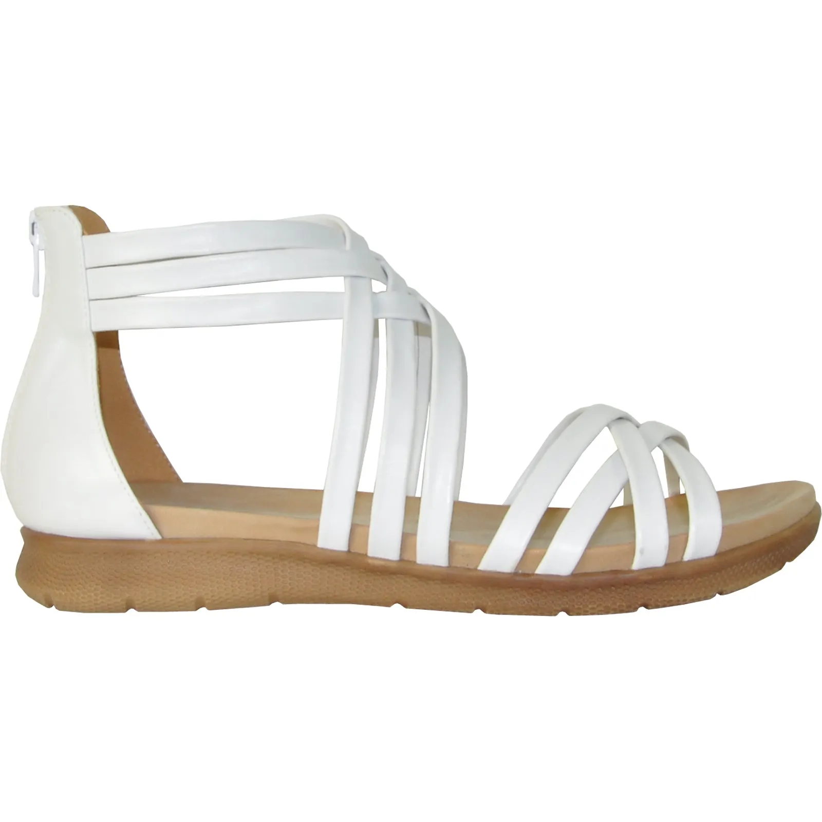 VANGELO Women Sandal FIONA Flat Sandal White