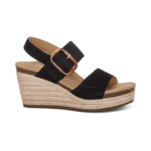 WOMEN'S AETREX ASHLEY ARCH SUPPORT WEDGE SANDAL | BLACK