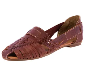 Womens Authentic Huaraches Real Leather Sandals Cognac - #111