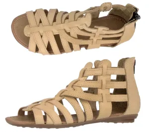 Womens Authentic Huaraches Real Leather Sandals Zipper Sand - #201